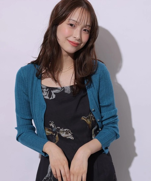 Mystrada（マイストラーダ）の「ランダムリブニットカーディガン（ニット/セーター・レディース・ホワイト/ブラウン/ブルー系その他/ボルドー/マスタード・38）」の6枚目の写真