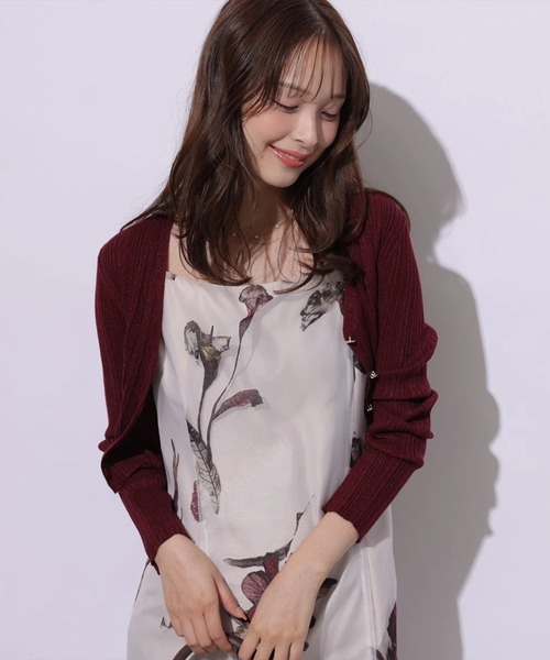 Mystrada（マイストラーダ）の「ランダムリブニットカーディガン（ニット/セーター・レディース・ホワイト/ブラウン/ブルー系その他/ボルドー/マスタード・38）」の12枚目の写真