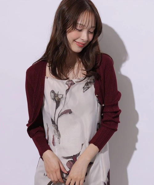 Mystrada（マイストラーダ）の「ランダムリブニットカーディガン（ニット/セーター・レディース・ホワイト/ブラウン/ブルー系その他/ボルドー/マスタード・38）」の13枚目の写真