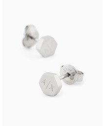 ARMANI EXCHANGE（アルマーニエクスチェンジ）の「【A|X アルマーニ エクスチェンジ】シルバートーンステンレススチールスタッドピアス(Silver)_AXG0179040（ピアス（両耳用））」