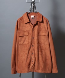 ANPAS（アンパス）の「Faux Suede Work Jacket / スエードライク ワークジャケット ライトアウター メンズ 秋冬 ブルゾン カバーオール（カバーオール）」