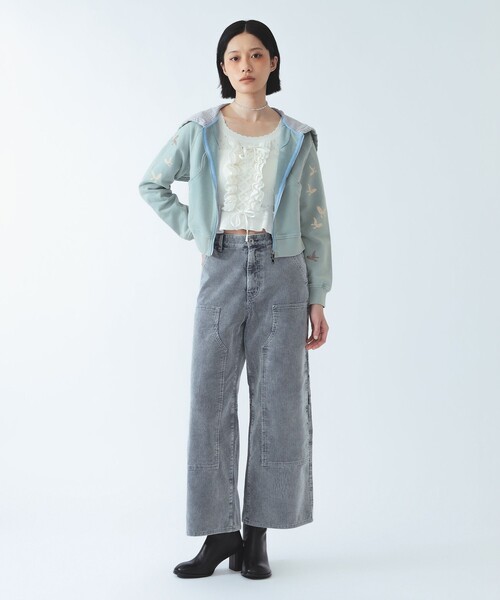 Ray BEAMS（レイビームス）の「コーディロイ ニーパッチ パンツ（その他パンツ・レディース・ブルー/ブラウン・MEDIUM/SMALL）」の7枚目の写真