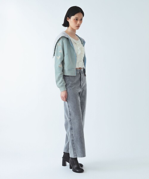 Ray BEAMS（レイビームス）の「コーディロイ ニーパッチ パンツ（その他パンツ・レディース・ブルー/ブラウン・MEDIUM/SMALL）」の8枚目の写真