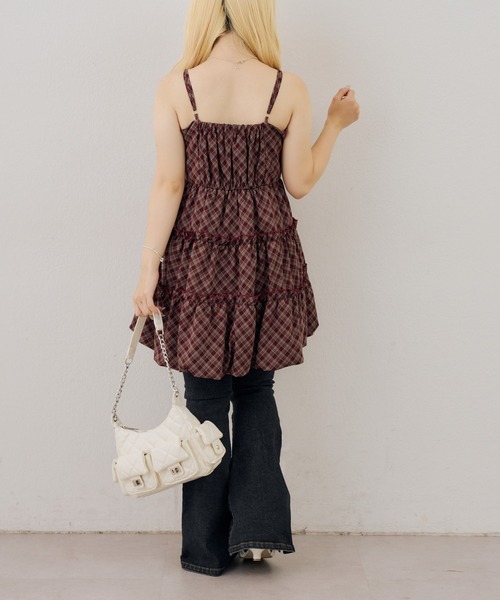 continuer de NICE CLAUP(コンティニューデナイスクラップ)の「ティアードバルーンチュニック(シャツ/ブラウス・レディース・レッド系その他/ブラック/ブラック系その他・FREE)」の8枚目の写真