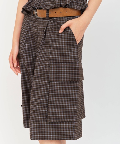 atmos pink(アトモスピンク)の「atmos pink Plaid Half Pants / アトモス ピンク プレイド パンツ(その他パンツ・レディース・ミント/ブラウン・M/S)」の16枚目の写真