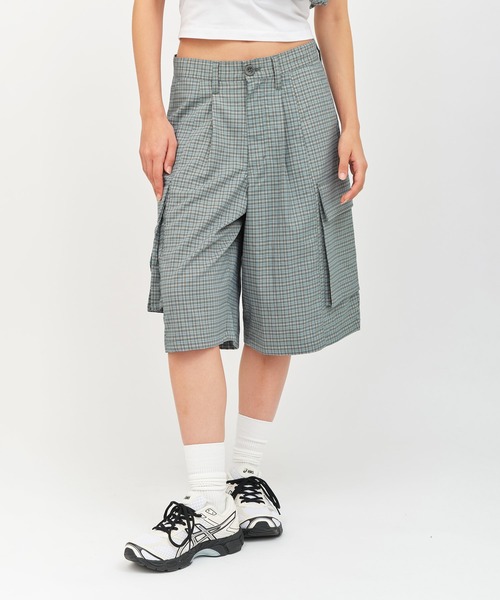 atmos pink(アトモスピンク)の「atmos pink Plaid Half Pants / アトモス ピンク プレイド パンツ(その他パンツ・レディース・ミント/ブラウン・M/S)」の9枚目の写真