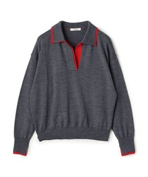 MACPHEE（マカフィー）の「プレーンウールレイヤー スキッパープルオーバー（ニット/セーター）」
