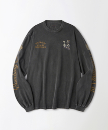 MIL SERIES LONG SLEEVE(BOMBING CAT)_PIGMENT CHARCOAL