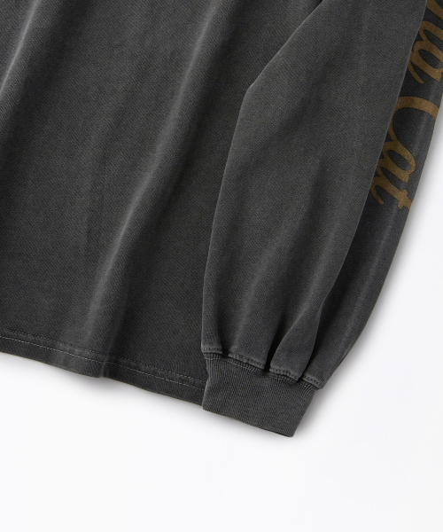 OUTSTANDING(アウトスタンディング)の「MIL SERIES LONG SLEEVE(BOMBING CAT)_PIGMENT CHARCOAL(Tシャツ/カットソー・メンズ・その他・MEDIUM/LARGE/X-LARGE)」の8枚目の写真