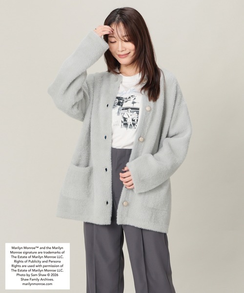 GLACIER lusso(グラシアルッソ)の「マリリン・モンロー/Tシャツ(Tシャツ/カットソー・レディース・スミクロ/ホワイト×ピンク/ホワイト×ブルー・L/LL/M/S)」の14枚目の写真