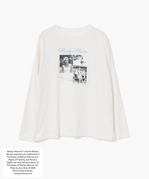 GLACIER lusso(グラシアルッソ)の「マリリン・モンロー/Tシャツ(Tシャツ/カットソー・レディース・スミクロ/ホワイト×ピンク/ホワイト×ブルー・L/LL/M/S)」の21枚目の写真