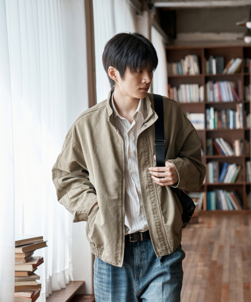 WAAR(ワール)の「M2600 ガーメントウォッシュブルゾン_ベージュ(ブルゾン・メンズ・その他・MEDIUM/LARGE)」の1枚目の写真
