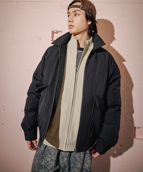 niko and...(ニコアンド)の「中綿ZIPブルゾン(ブルゾン・メンズ・ブラウン/ブラック/グレー・LARGE/MEDIUM)」の2枚目の写真