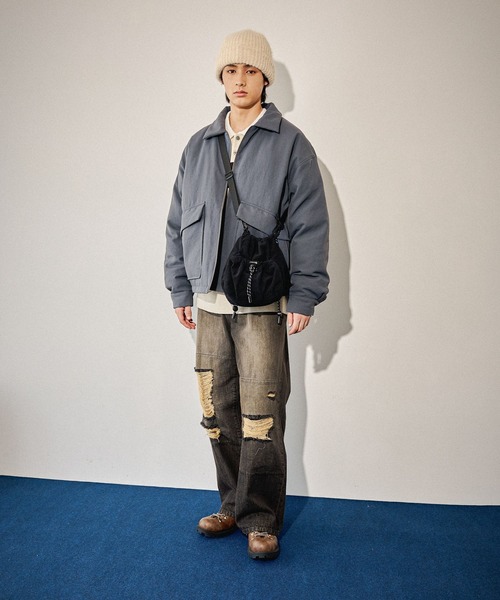 niko and...(ニコアンド)の「中綿ZIPブルゾン(ブルゾン・メンズ・ブラウン/ブラック/グレー・LARGE/MEDIUM)」の5枚目の写真