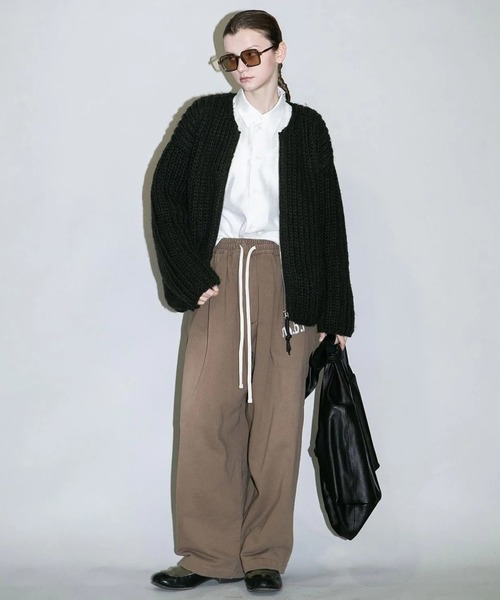 my beautiful landlet（マイビューティフルランドレット）の「【my beautiful landlet】JAPAN HAND KNITTED ZIP BLOUSON（ニット/セーター・メンズ・ブルー/ブラック/オリーブ・1）」の13枚目の写真