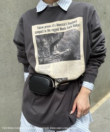 Ameri（アメリ）の「Ford FLYER PRINT LONG SLEEVE TOP（Tシャツ/カットソー）」