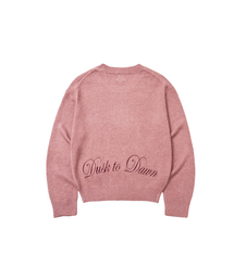 GEECOON（ジークーン）の「バックレタリング刺繍クロップニット GEE267-118 ピンク（ニット/セーター）」