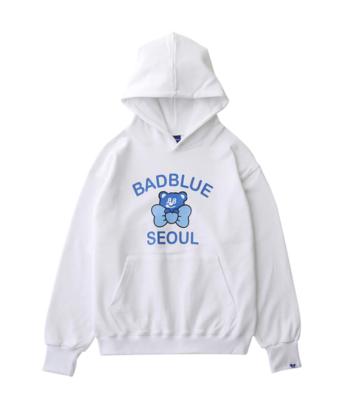 BadBlue(バッドブルー)の「BadBear Seoul Hoodie White(パーカー・レディース・その他・1/2)」の1枚目の写真