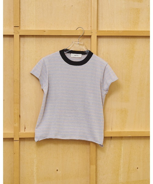 TODAYFUL（トゥデイフル）の「Border Compact Knit（ニット/セーター・レディース・ライトグレー/ブラウン/クリーム・FREE）」の6枚目の写真