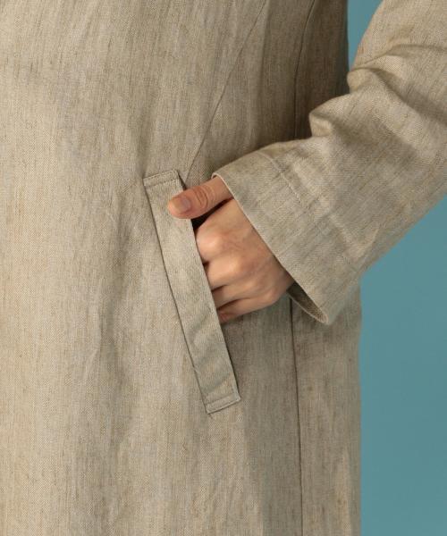 23区　 チェスターコート　 ダルブルー 　新品 　LIBECOデラベツイル　 コート　 オンワード樫山 23区（ニジュウサンク）の「松岡モナさん着用LIBECOデラベツイル 滝沢眞規子さん着用&frasl;VERY掲載 MANTECOPure