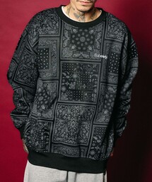 Subciety(�T�u�T�G�e�B)��Patterned sweatshirt(�X�E�F�b�g)