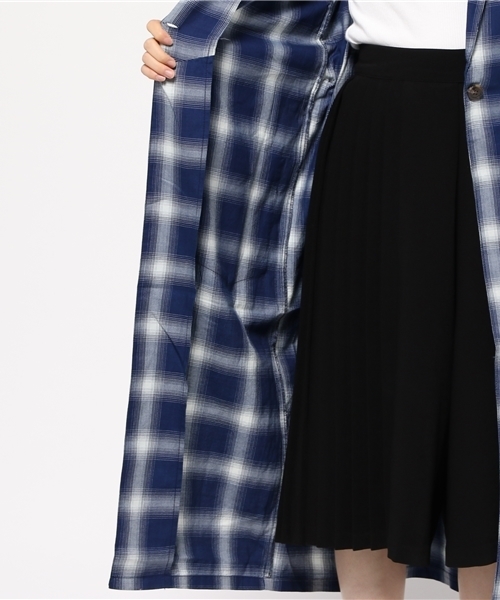 RODEO CROWNS WIDE BOWL(ロデオクラウンズワイドボウル)の「ロング インディゴ オンブレー チェックガウン(その他アウター・レディース・ホワイト系その他/レッド系その他・FREE)」の10枚目の写真