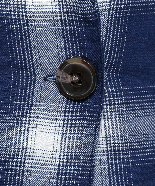 RODEO CROWNS WIDE BOWL(ロデオクラウンズワイドボウル)の「ロング インディゴ オンブレー チェックガウン(その他アウター・レディース・ホワイト系その他/レッド系その他・FREE)」の11枚目の写真