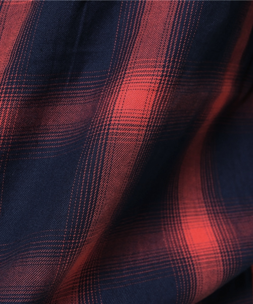 RODEO CROWNS WIDE BOWL(ロデオクラウンズワイドボウル)の「ロング インディゴ オンブレー チェックガウン(その他アウター・レディース・ホワイト系その他/レッド系その他・FREE)」の12枚目の写真