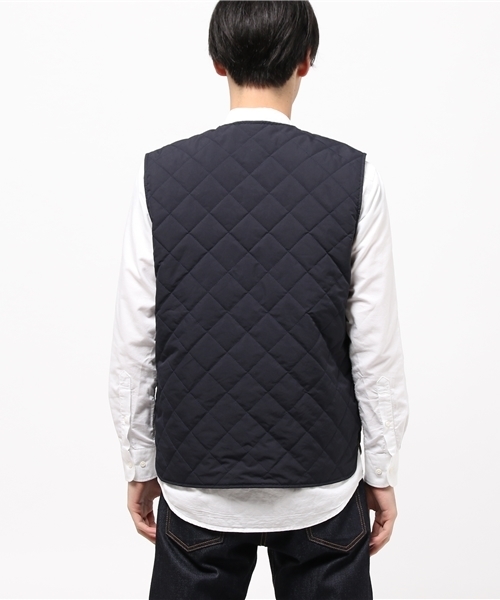 HYSTERIC GLAMOUR(ヒステリックグラマー)の「プリマロフトポリエステルタフタ リバーシブルベスト(ダウンベスト・メンズ・ベージュ/ネイビー/ブラック・SMALL/MEDIUM/LARGE)」の5枚目の写真