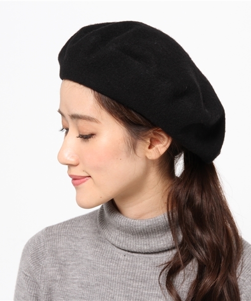 WEGO(ウィゴー)の「WEGO/ベレー帽(ハンチング/ベレー帽・レディース・グレー/ネイビー/パープル/ワイン/ブラック・FREE)」の10枚目の写真