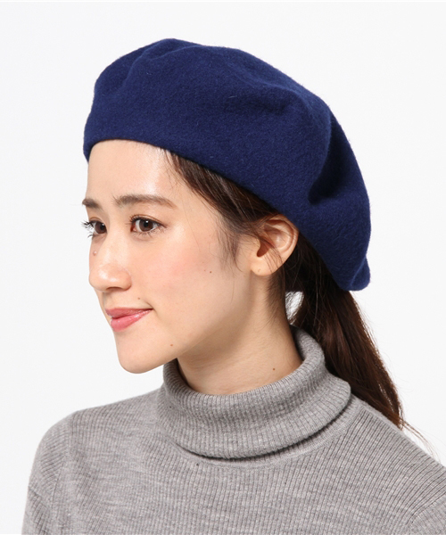 WEGO(ウィゴー)の「WEGO/ベレー帽(ハンチング/ベレー帽・レディース・グレー/ネイビー/パープル/ワイン/ブラック・FREE)」の12枚目の写真