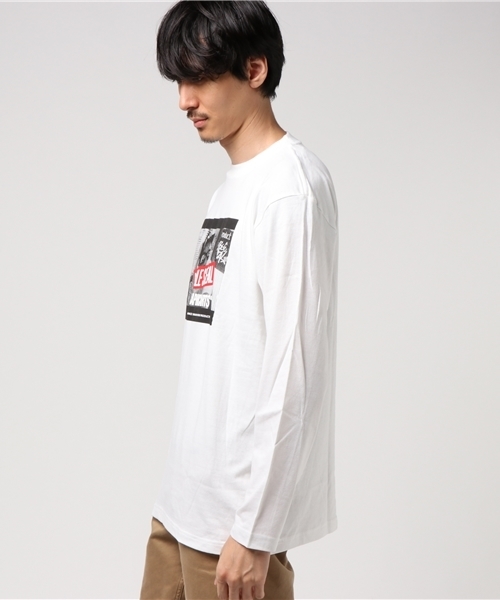 DOUBLE STEAL（ダブルスティール）の「Break Time Photo 長袖Ｔシャツ（Tシャツ/カットソー・メンズ・ホワイト/ブラック/グレー・MEDIUM/X-LARGE/LARGE）」の4枚目の写真