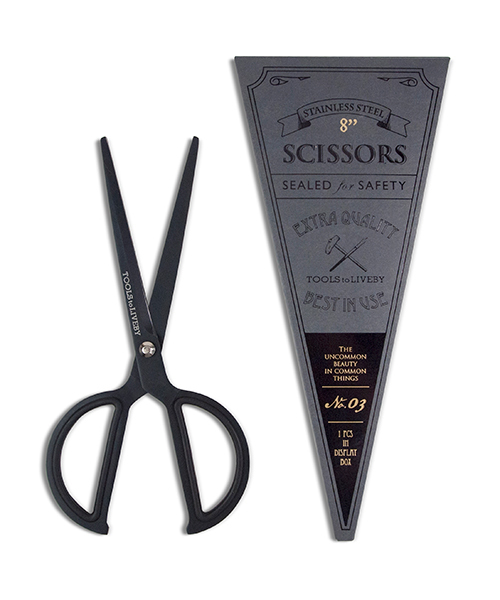 HIGHTIDE（ハイタイド）の「TOOLS to LIVEBY ツールズ トゥ リブバイ シザーズ 8 ゴールド はさみ（ステーショナリー・メンズ・ブラック/ゴールド・FREE）」の2枚目の写真