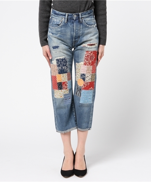 ヒステリックグラマー HYSTERIC GLAMOUR リメイク加工デニムパンツ HYSTERIC GLAMOUR（ヒステリックグラマー）の「PWR加工デニム 九