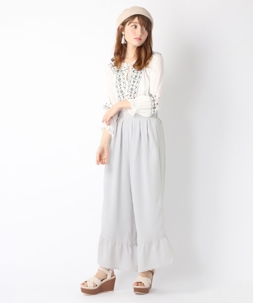 Heather（ヘザー）の「ボヘシシュウ＊ブラウス7分袖 747515 （シャツ/ブラウス・レディース・ホワイト系その他2/ブラック系その他/ホワイト系その他・FREE）」の12枚目の写真