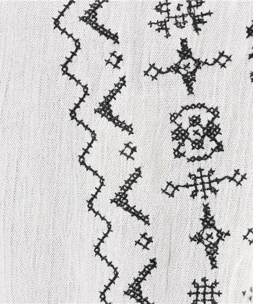 Heather（ヘザー）の「ボヘシシュウ＊ブラウス7分袖 747515 （シャツ/ブラウス・レディース・ホワイト系その他2/ブラック系その他/ホワイト系その他・FREE）」の10枚目の写真