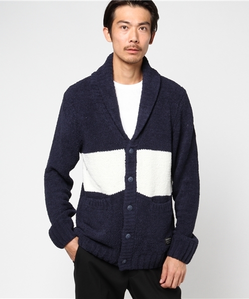 Quiksilver(クイックシルバー)の「CHENILLE KNIT SHAWL(ニット/セーター・メンズ・ネイビー/その他1/その他2・MEDIUM/LARGE/SMALL/X-LARGE)」の3枚目の写真
