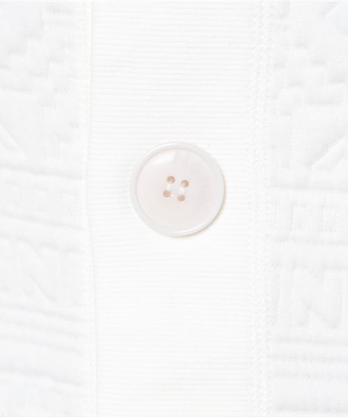 Ne-net（ネネット）の「(S)フェアアイルキルト（カーディガン/ボレロ・レディース・ダークグレー/オフホワイト・02）」の5枚目の写真