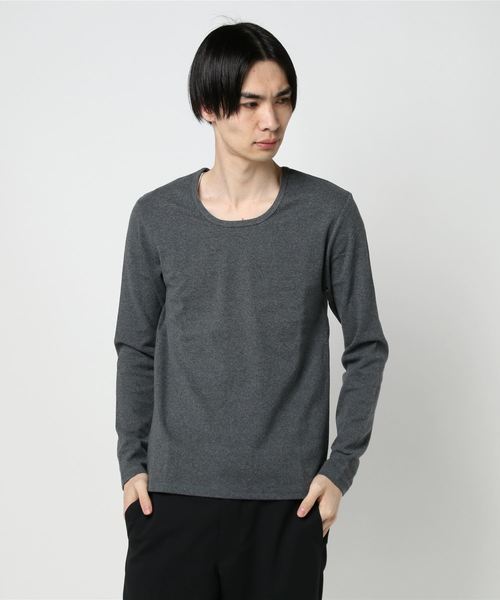 Bling Leads(ブリングリーズ)の「Bling Leads/スパンフライスU/NロンTEE(Tシャツ/カットソー・メンズ・チャコールグレー/ブラック/ワイン/ホワイト/杢グレー/ブラック×ホワイト/ネイビー/ブラック系その他/ブラック×レッド/ホワイト×ネイビー/ブラック×ブルー/カーキ/ブラウン・MEDIUM/LARGE/X-LARGE)」の18枚目の写真