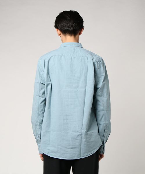 Nudie Jeans(ヌーディージーンズ)の「Henry(シャツ/ブラウス・メンズ・ライトブルー/カーキ・MEDIUM/X-SMALL/LARGE/SMALL)」の4枚目の写真