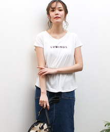 シンプルベーシックVネックTシャツ