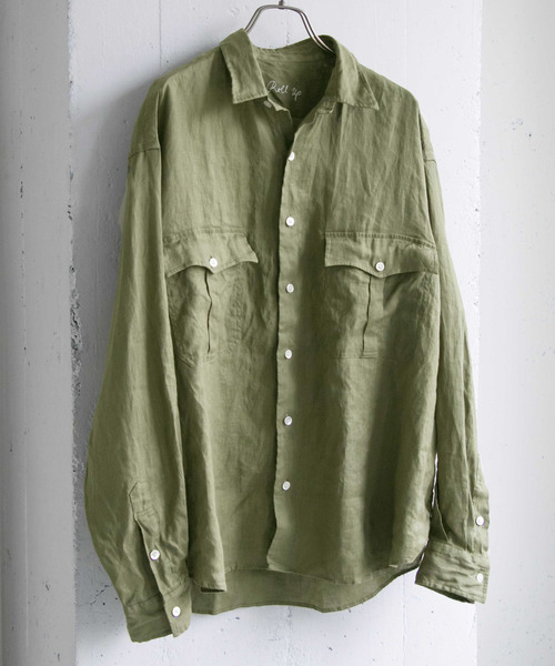 PORTER CLASSIC（ポータークラシック）の「PORTER CLASSIC×URBAN RESEARCH　別注ROLLUPSHIRTS（シャツ/ブラウス・メンズ・ブラック/オリーブ・SMALL/MEDIUM/LARGE）」の3枚目の写真