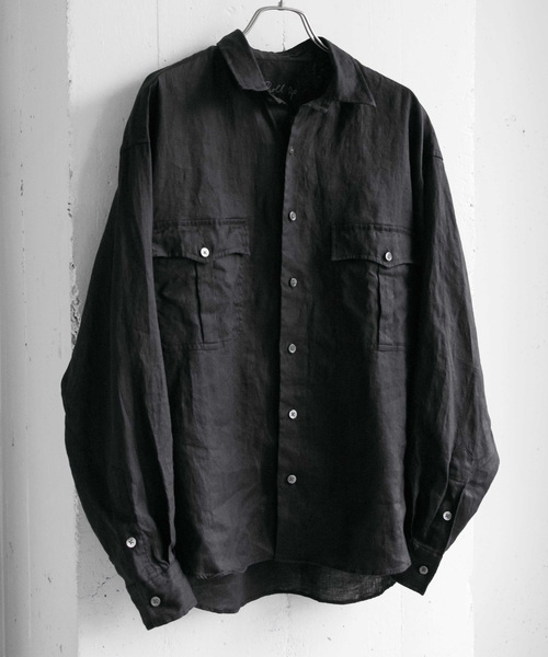 PORTER CLASSIC（ポータークラシック）の「PORTER CLASSIC×URBAN RESEARCH　別注ROLLUPSHIRTS（シャツ/ブラウス・メンズ・ブラック/オリーブ・SMALL/MEDIUM/LARGE）」の4枚目の写真