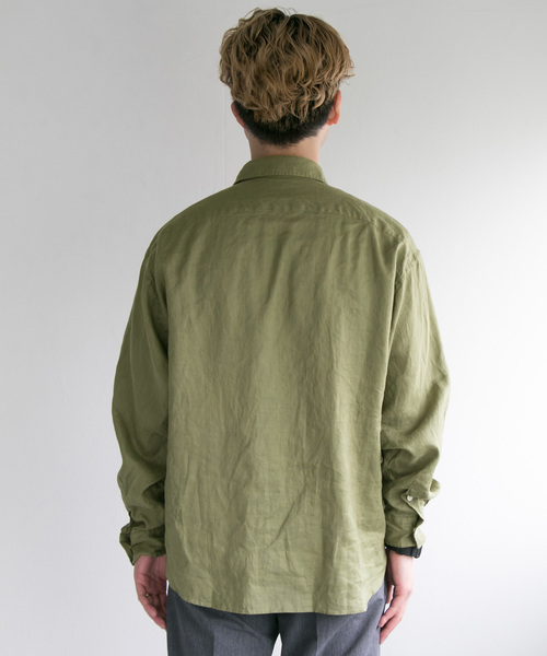 PORTER CLASSIC（ポータークラシック）の「PORTER CLASSIC×URBAN RESEARCH　別注ROLLUPSHIRTS（シャツ/ブラウス・メンズ・ブラック/オリーブ・SMALL/MEDIUM/LARGE）」の11枚目の写真