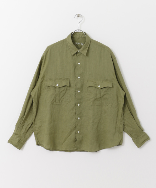 PORTER CLASSIC（ポータークラシック）の「PORTER CLASSIC×URBAN RESEARCH　別注ROLLUPSHIRTS（シャツ/ブラウス・メンズ・ブラック/オリーブ・SMALL/MEDIUM/LARGE）」の12枚目の写真