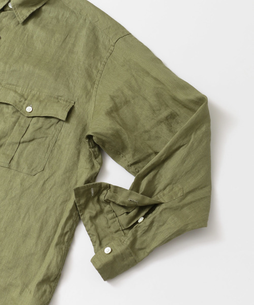 PORTER CLASSIC（ポータークラシック）の「PORTER CLASSIC×URBAN RESEARCH　別注ROLLUPSHIRTS（シャツ/ブラウス・メンズ・ブラック/オリーブ・SMALL/MEDIUM/LARGE）」の16枚目の写真