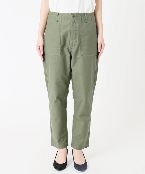 JOURNAL STANDARD relume（ジャーナルスタンダード　レリューム）の「バックサテン ベイカー テーパード パンツ（カーゴパンツ・レディース・カーキ・34/36/38/40）」の4枚目の写真