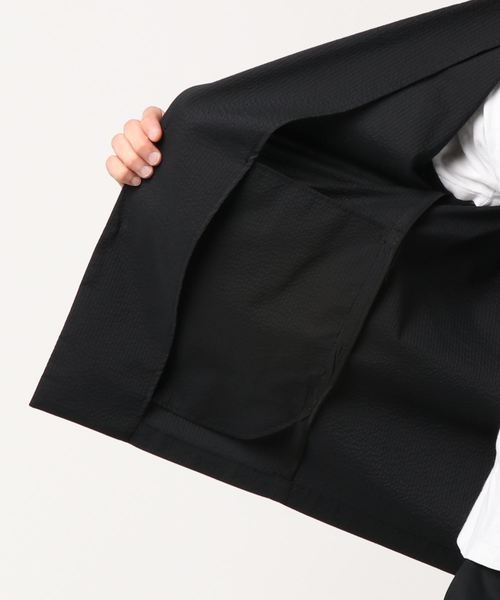 UNITED TOKYO(ユナイテッドトウキョウ)の「シアサッカーボックスライトジャケット(テーラードジャケット・メンズ・ブラック・1/2/3)」の4枚目の写真