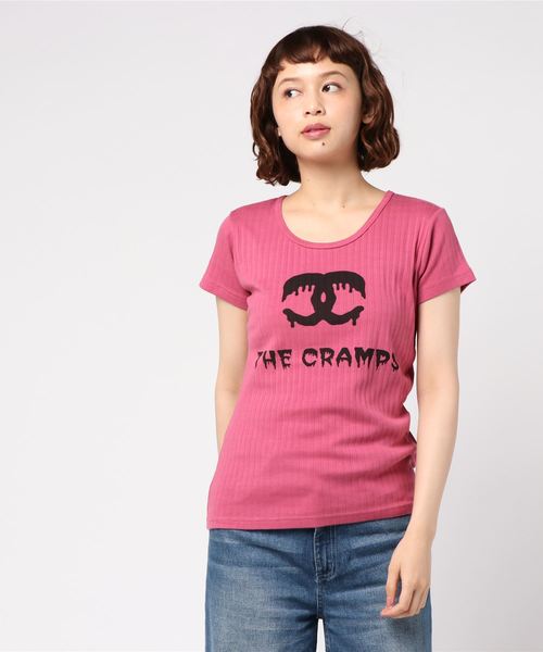 HYSTERIC GLAMOUR（ヒステリックグラマー）の「THE CRAMPS/MK pt T-SH（Tシャツ/カットソー・レディース・ピンク/グリーン/ブラック・FREE）」の7枚目の写真