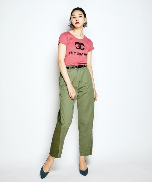 HYSTERIC GLAMOUR（ヒステリックグラマー）の「THE CRAMPS/MK pt T-SH（Tシャツ/カットソー・レディース・ピンク/グリーン/ブラック・FREE）」の6枚目の写真